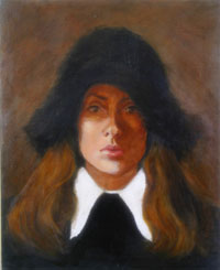Lana Deym Campbell self portrait painting